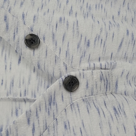 Lane Bryant Blue and White Long Sleeve Knit Top - Picture 10 of 11